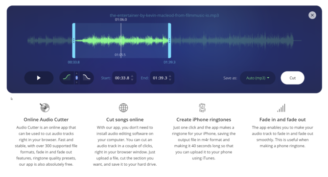 Audio Cutter Pro-A Free Audio Editing Software 4 Top10.Digital