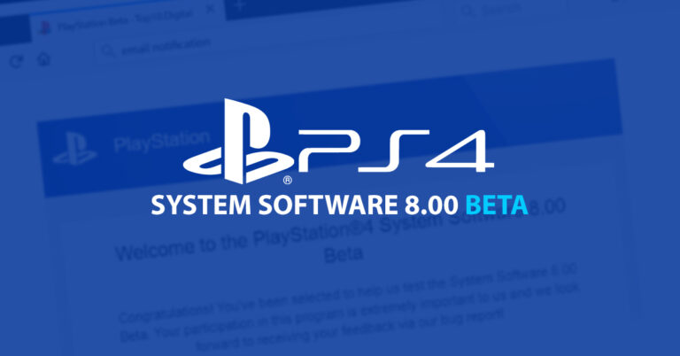 How to Register For PlayStation®4 System Software 8.00 Beta trial?