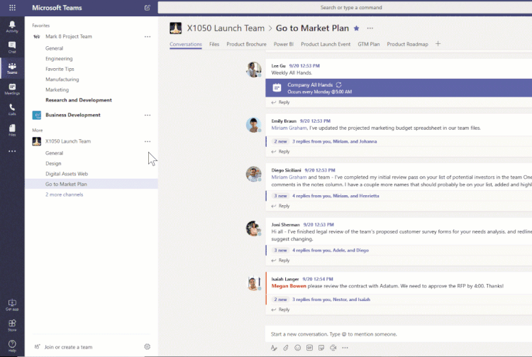 Tips and tricks for microsoft teams as Unread