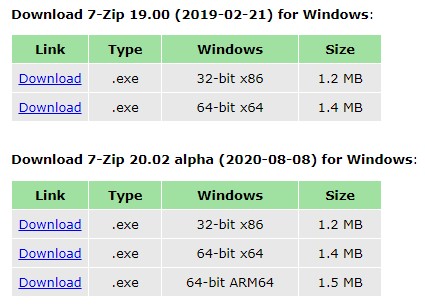 7 ZIP a file archiver