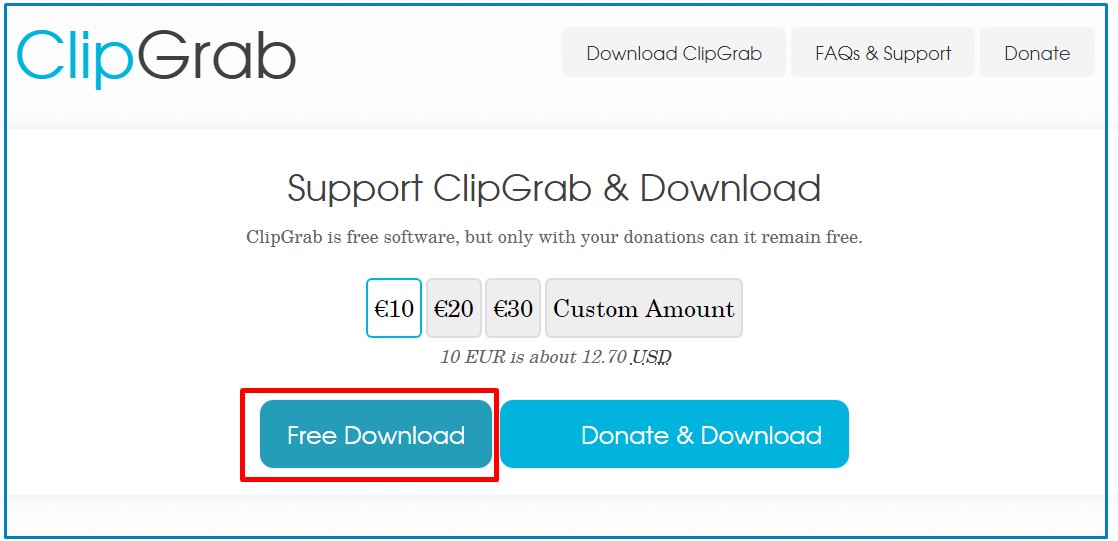 Free download clipgrab