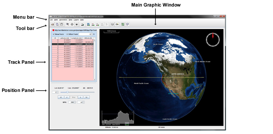 WorldWind main view