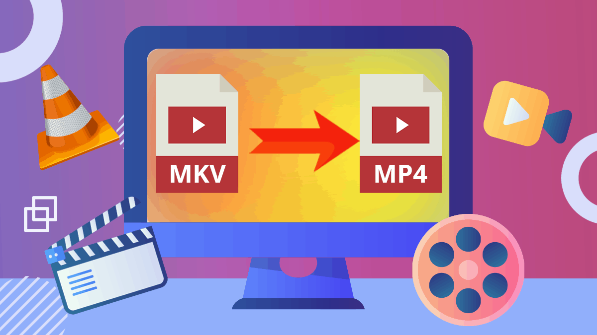 use vlc to convert mkv to mp4