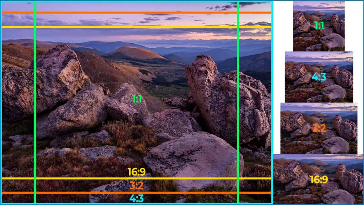 Use perfect aspect ratio to make phone camera like a pro