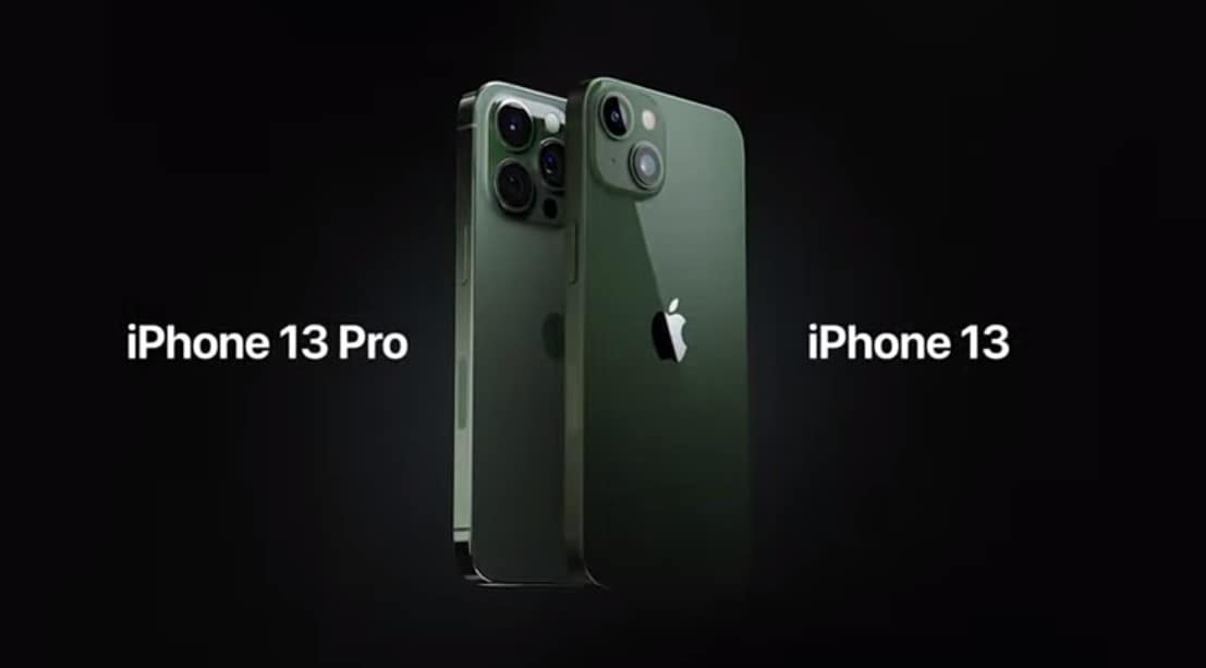 Green iPhone 13 and 13 pro in Apple Event 2022
